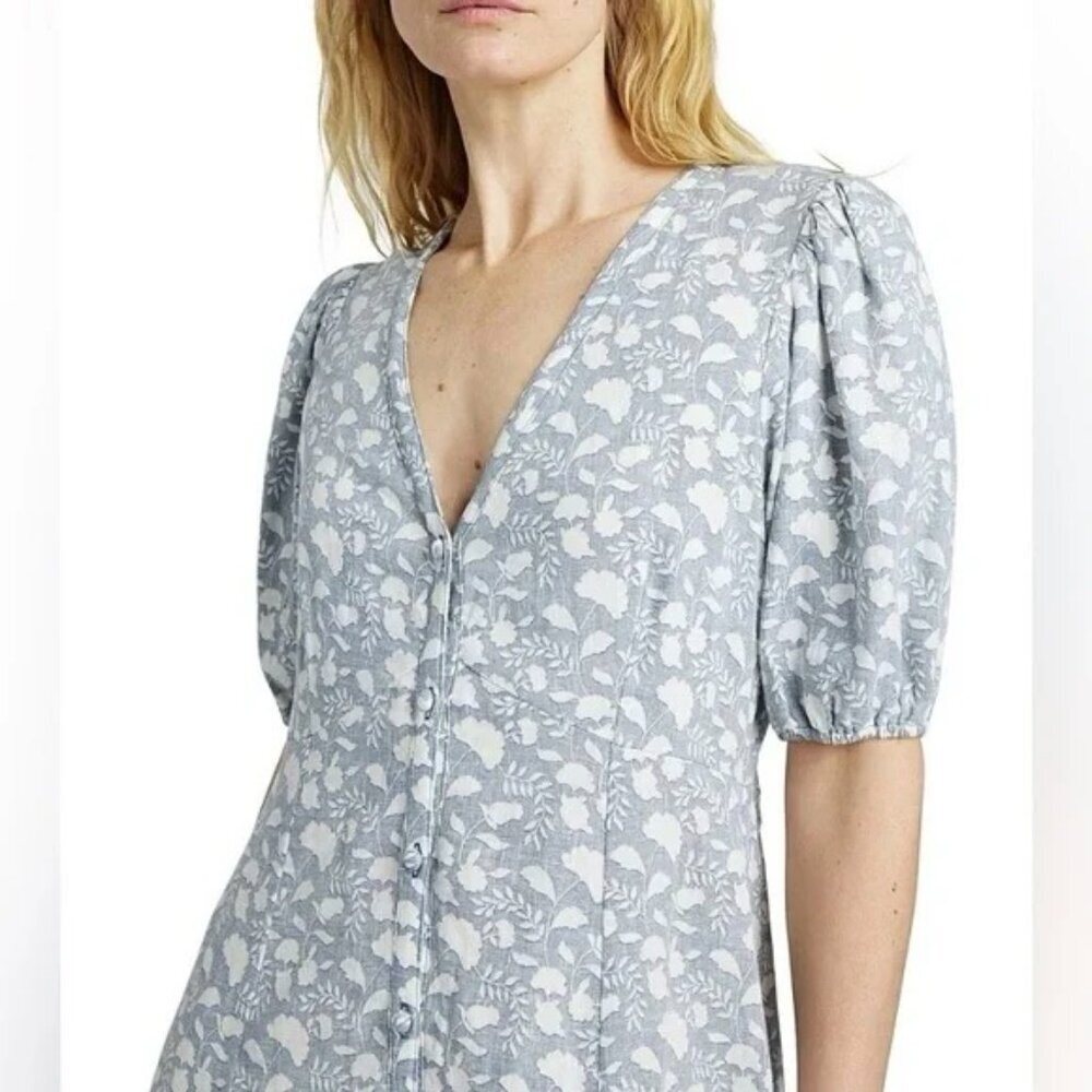Faherty Maxi Dress Floral Boho Prairie Size XS - Picture 4 of 15